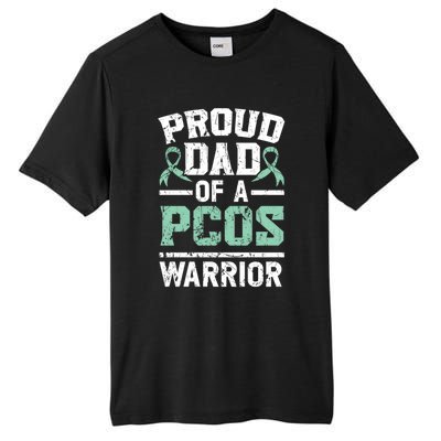 Proud Dad Of A Pcos Warrior Polycystic Ovary Syndrome Cool Gift Tall Fusion ChromaSoft Performance T-Shirt