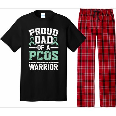 Proud Dad Of A Pcos Warrior Polycystic Ovary Syndrome Cool Gift Pajama Set