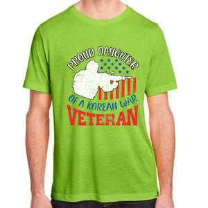 Proud Daughter Of A Korean War Veteran Usa Soldier Dad Mom Gift Adult ChromaSoft Performance T-Shirt