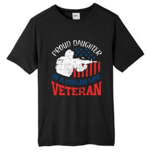 Proud Daughter Of A Korean War Veteran Usa Soldier Dad Mom Gift Tall Fusion ChromaSoft Performance T-Shirt