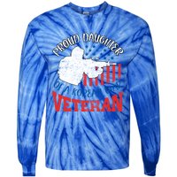 Proud Daughter Of A Korean War Veteran Usa Soldier Dad Mom Gift Tie-Dye Long Sleeve Shirt