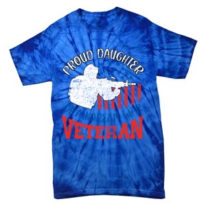 Proud Daughter Of A Korean War Veteran Usa Soldier Dad Mom Gift Tie-Dye T-Shirt