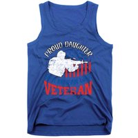 Proud Daughter Of A Korean War Veteran Usa Soldier Dad Mom Gift Tank Top