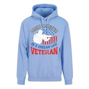 Proud Daughter Of A Korean War Veteran Usa Soldier Dad Mom Gift Unisex Surf Hoodie