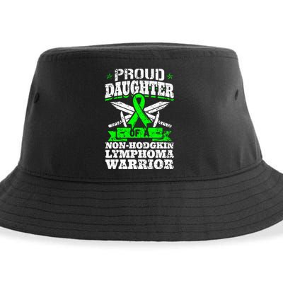 Proud Daughter Of A Non Hodgkin Lymphoma Warrior Ribbon Sustainable Bucket Hat