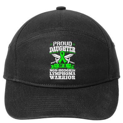 Proud Daughter Of A Non Hodgkin Lymphoma Warrior Ribbon 7-Panel Snapback Hat