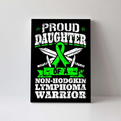 Proud Daughter Of A Non Hodgkin Lymphoma Warrior Ribbon Canvas