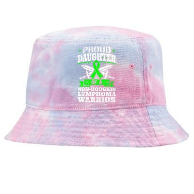 Proud Daughter Of A Non Hodgkin Lymphoma Warrior Ribbon Tie-Dyed Bucket Hat