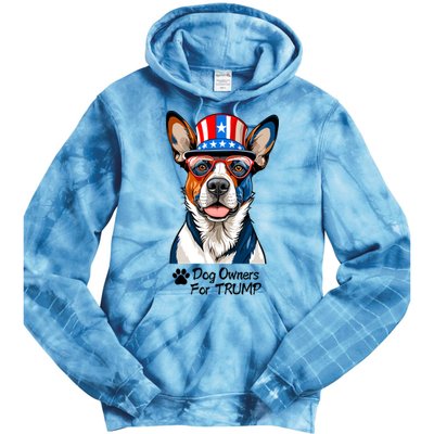 Patriotic Dog Owners For Trump Tie Dye Hoodie