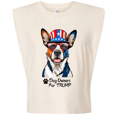 Patriotic Dog Owners For Trump Garment-Dyed Women's Muscle Tee