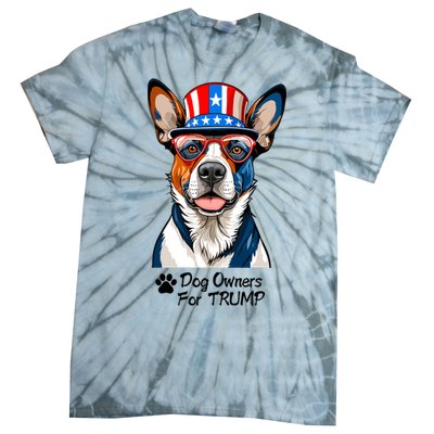 Patriotic Dog Owners For Trump Tie-Dye T-Shirt