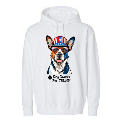 Patriotic Dog Owners For Trump Garment-Dyed Fleece Hoodie