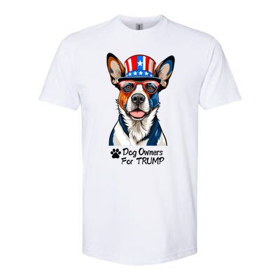 Patriotic Dog Owners For Trump Softstyle CVC T-Shirt