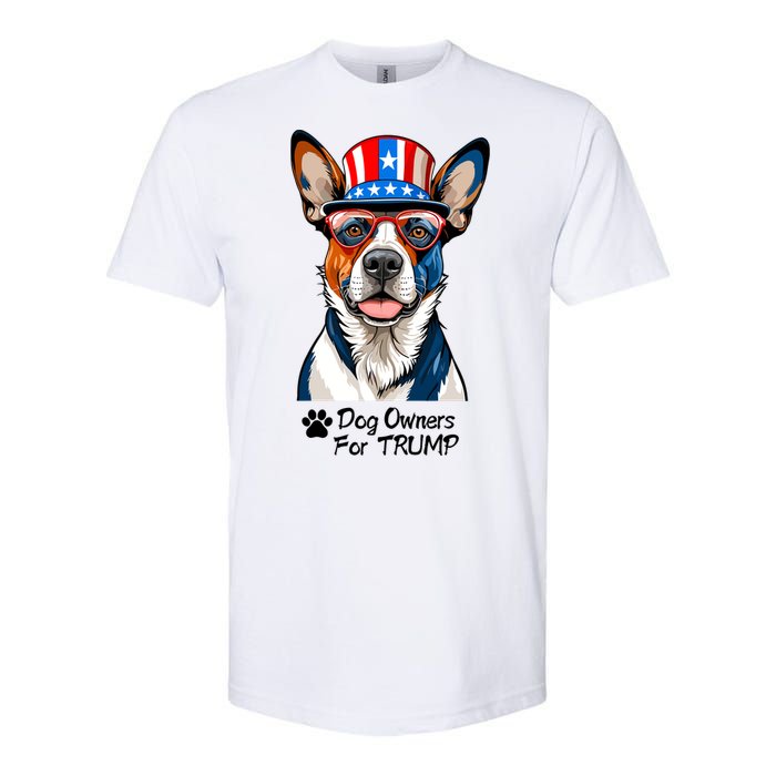 Patriotic Dog Owners For Trump Softstyle CVC T-Shirt