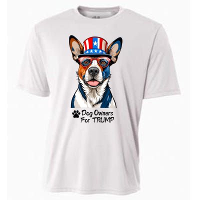 Patriotic Dog Owners For Trump Cooling Performance Crew T-Shirt