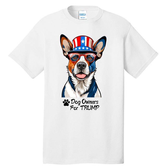 Patriotic Dog Owners For Trump Tall T-Shirt