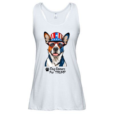 Patriotic Dog Owners For Trump Ladies Essential Flowy Tank