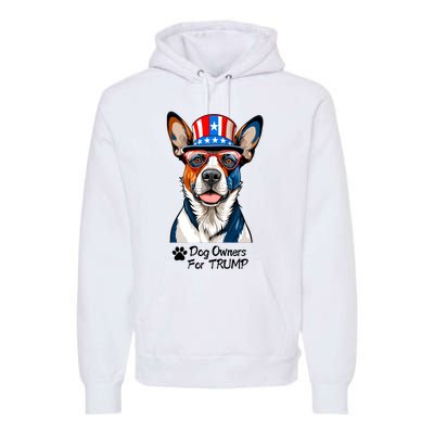 Patriotic Dog Owners For Trump Premium Hoodie