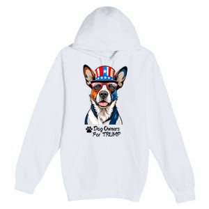 Patriotic Dog Owners For Trump Premium Pullover Hoodie