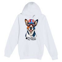 Patriotic Dog Owners For Trump Premium Pullover Hoodie