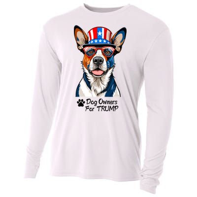 Patriotic Dog Owners For Trump Cooling Performance Long Sleeve Crew