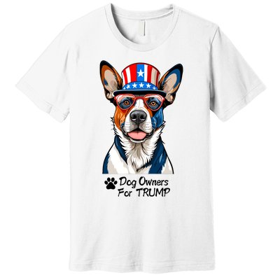 Patriotic Dog Owners For Trump Premium T-Shirt