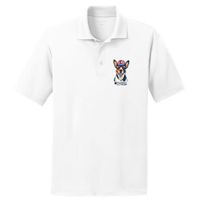 Patriotic Dog Owners For Trump PosiCharge RacerMesh Polo