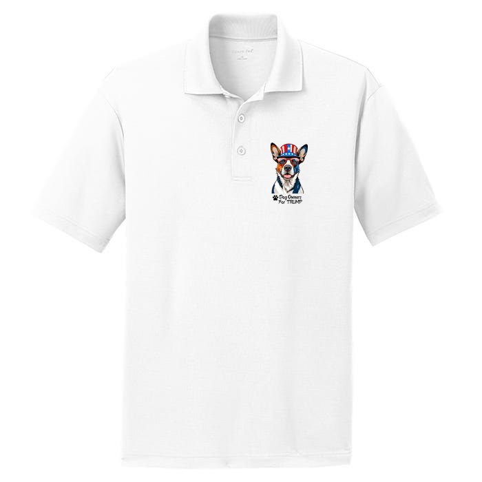 Patriotic Dog Owners For Trump PosiCharge RacerMesh Polo