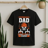 Proud Dad Of A Basketball Senior 2025 Graduation T-Shirt