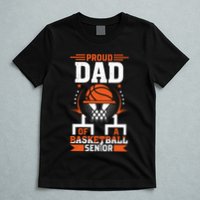 Proud Dad Of A Basketball Senior 2025 Graduation T-Shirt
