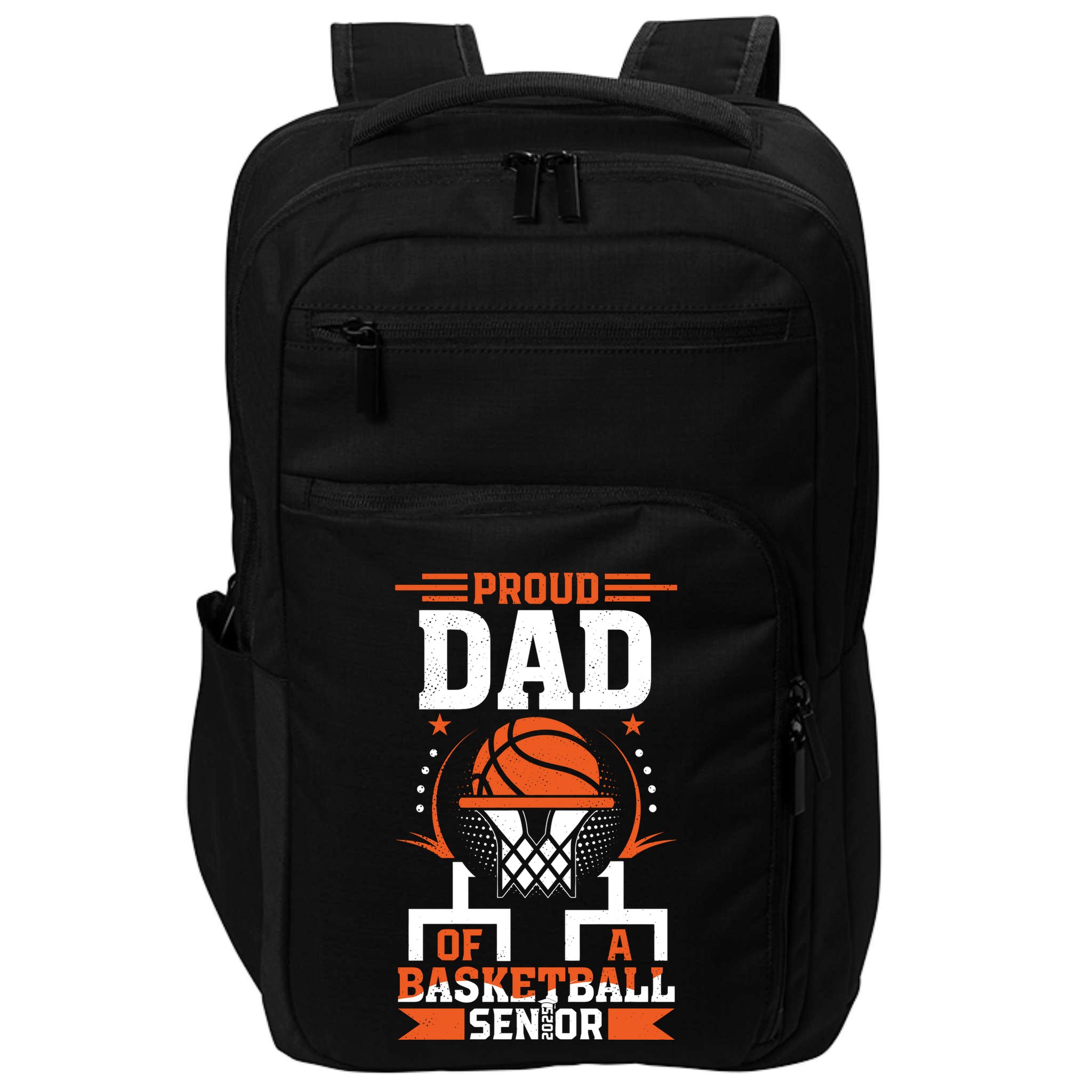 Proud Dad Of A Basketball Senior 2025 Graduation Impact Tech Backpack