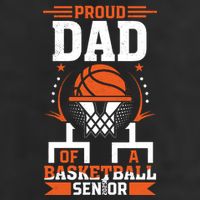 Proud Dad Of A Basketball Senior 2025 Graduation Adult Drive Performance Visor