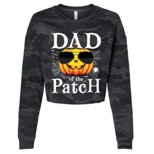 Pumpkin Dad Of The Patch Family Matching Daddy Halloween Great Gift Cropped Pullover Crew