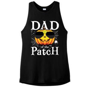 Pumpkin Dad Of The Patch Family Matching Daddy Halloween Great Gift Ladies PosiCharge Tri-Blend Wicking Tank