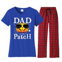 Pumpkin Dad Of The Patch Family Matching Daddy Halloween Great Gift Women's Flannel Pajama Set