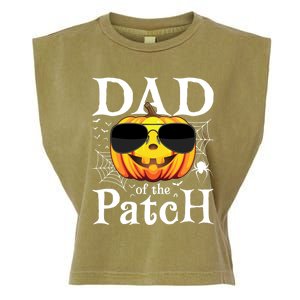 Pumpkin Dad Of The Patch Family Matching Daddy Halloween Great Gift Garment-Dyed Women's Muscle Tee