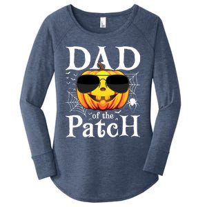 Pumpkin Dad Of The Patch Family Matching Daddy Halloween Great Gift Women's Perfect Tri Tunic Long Sleeve Shirt