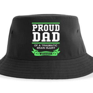 Proud Dad Of A Traumatic Brain Injury Warrior Sustainable Bucket Hat