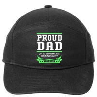 Proud Dad Of A Traumatic Brain Injury Warrior 7-Panel Snapback Hat