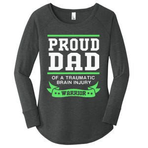 Proud Dad Of A Traumatic Brain Injury Warrior Women's Perfect Tri Tunic Long Sleeve Shirt