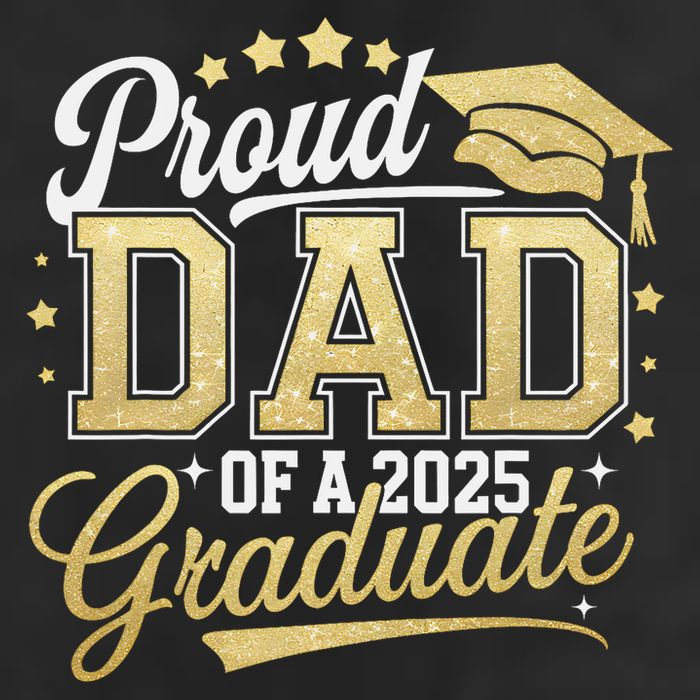 Proud Dad Of A Class Of 2025 Graduate Senior 25 Graduation Cool Comfort Performance Bucket Hat