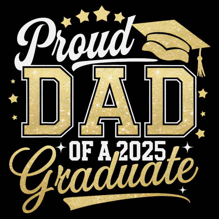 Proud Dad Of A Class Of 2025 Graduate Senior 25 Graduation Flexfit Unipanel Trucker Cap