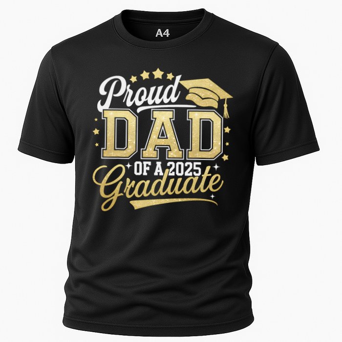 Proud Dad Of A Class Of 2025 Graduate Senior 25 Graduation Cooling Performance Crew T-Shirt