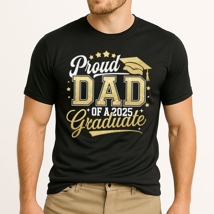 Proud Dad Of A Class Of 2025 Graduate Senior 25 Graduation Cooling Performance Crew T-Shirt