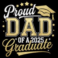 Proud Dad Of A Class Of 2025 Graduate Senior 25 Graduation Drawstring Bag