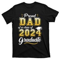 Proud Dad Of A Class Of 2024 Graduate Senior 24 Graduation T-Shirt