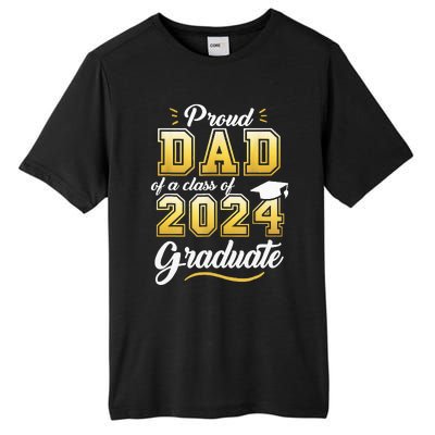 Proud Dad Of A Class Of 2024 Graduate Senior 24 Graduation Tall Fusion ChromaSoft Performance T-Shirt