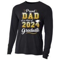 Proud Dad Of A Class Of 2024 Graduate Senior 24 Graduation Cooling Performance Long Sleeve Crew