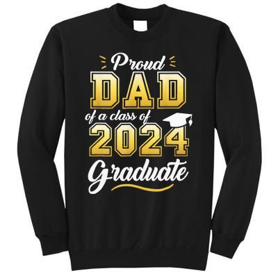 Proud Dad Of A Class Of 2024 Graduate Senior 24 Graduation Tall Sweatshirt