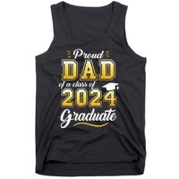 Proud Dad Of A Class Of 2024 Graduate Senior 24 Graduation Tank Top